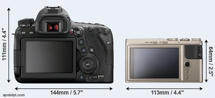 Comparison 6D Mark II or XF10 rear
