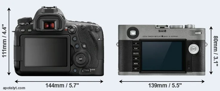 Comparison 6D Mark II or M-E Typ 240 rear