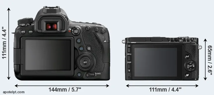 Comparison 6D Mark II or V3 rear