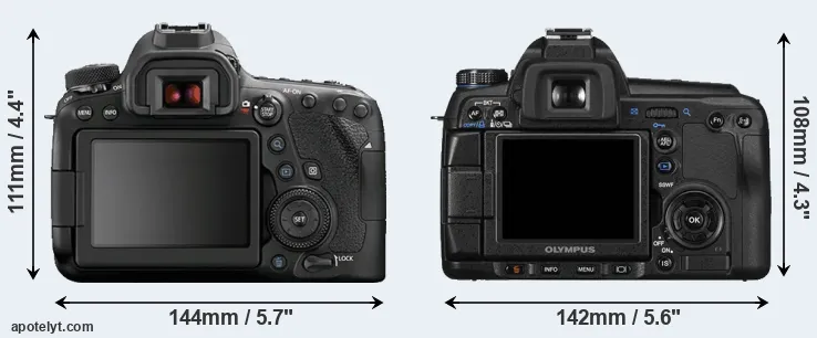 Comparison 6D Mark II or E-30 rear