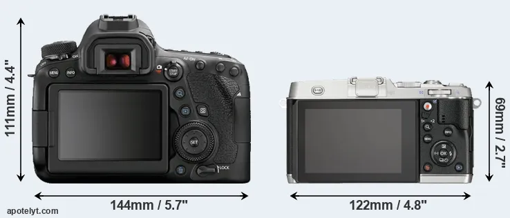Comparison 6D Mark II or E-P5 rear