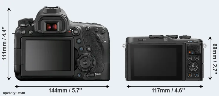 Comparison 6D Mark II or E-PL10 rear