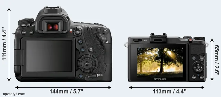 Comparison 6D Mark II or XZ-2 rear