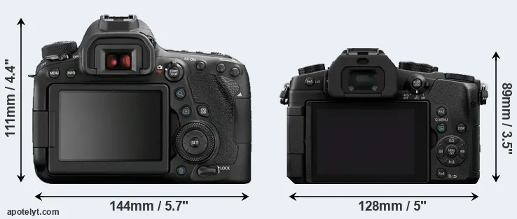 Comparison 6D Mark II or G80 rear