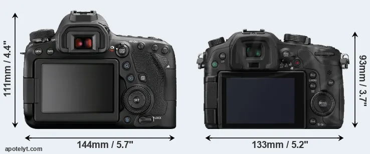 Comparison 6D Mark II or GH3 rear
