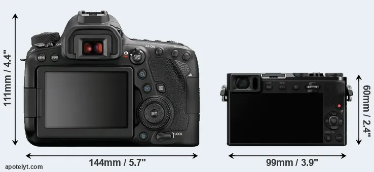 Comparison 6D Mark II or GM5 rear