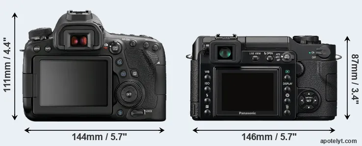 Comparison 6D Mark II or L1 rear