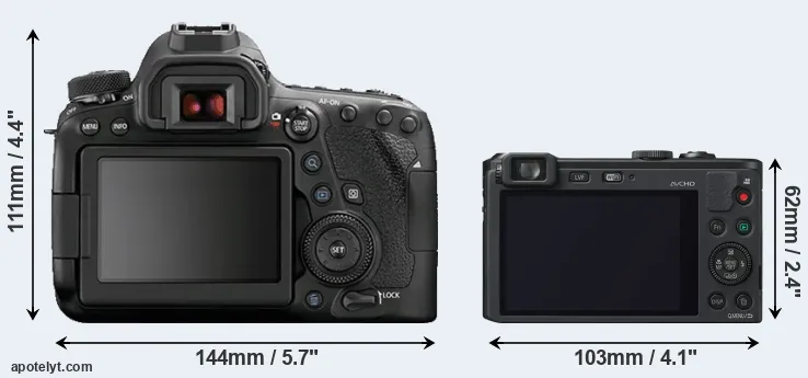 Comparison 6D Mark II or LF1 rear