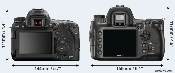 Comparison 6D Mark II or A900 rear