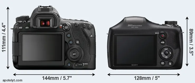 Comparison 6D Mark II or H300 rear