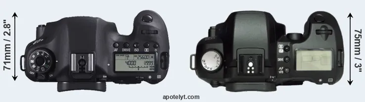 Compare 6D versus D60 top