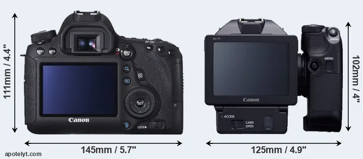 Comparison 6D or XC10 rear