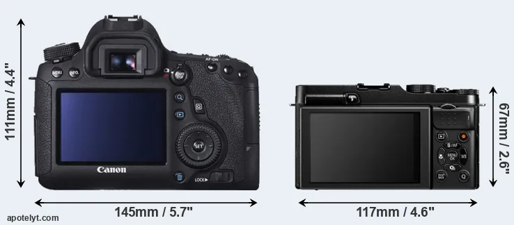 Comparison 6D or X-A1 rear