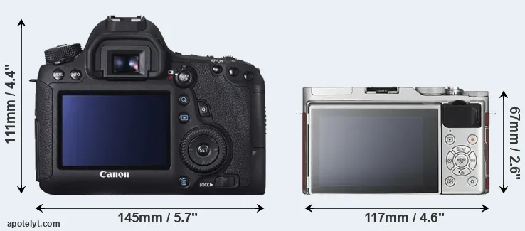 Comparison 6D or X-A3 rear