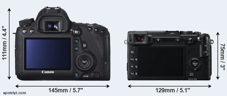 Comparison 6D or X-E2 rear