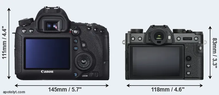Comparison 6D or X-T30 rear