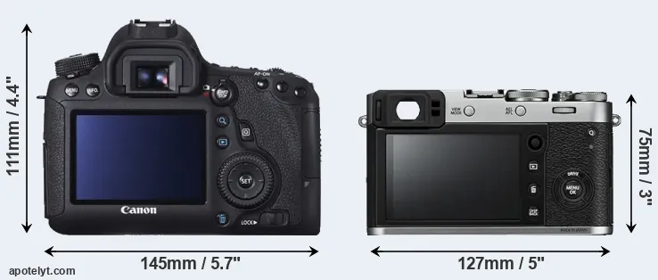 Comparison 6D or X100F rear
