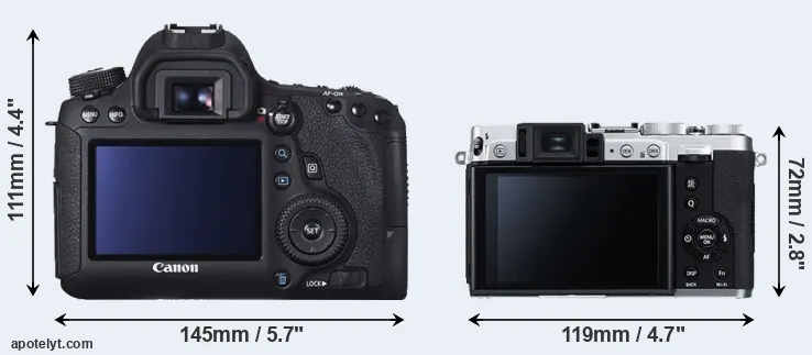 Comparison 6D or X30 rear