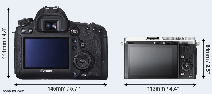 Comparison 6D or X70 rear