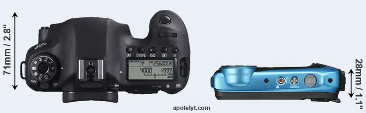 Compare 6D versus XP130 top