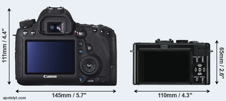 Comparison 6D or D-LUX 5 rear