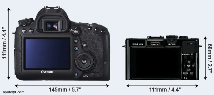 Comparison 6D or D-LUX 6 rear