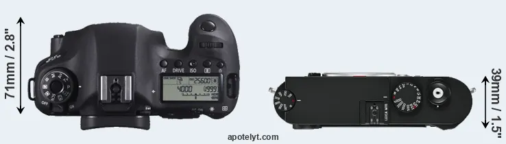 Compare 6D versus M10 top