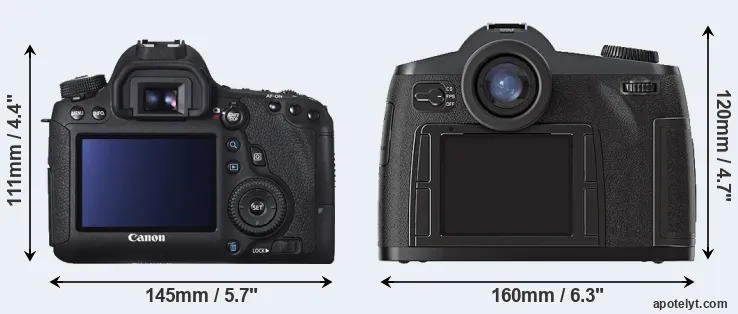Comparison 6D or S2 rear