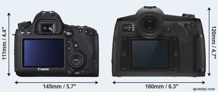 Comparison 6D or S3 rear