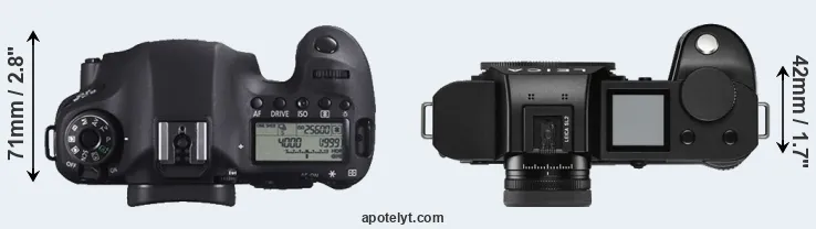 Compare 6D versus Leica SL2 top
