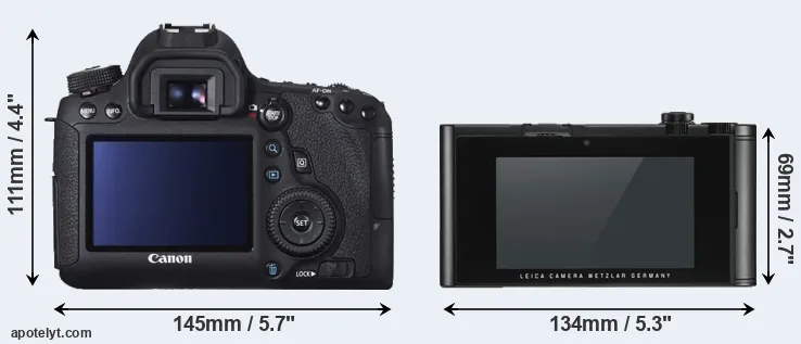Comparison 6D or TL2 rear