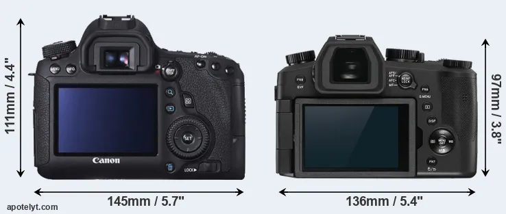 Comparison 6D or V-LUX 5 rear