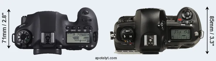 Compare 6D versus D1 top
