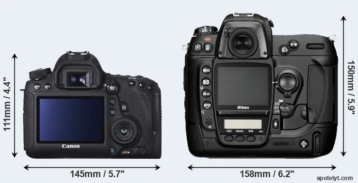 Comparison 6D or D2H rear