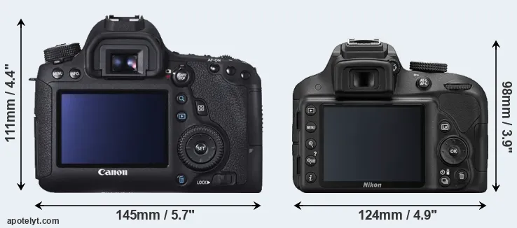 Comparison 6D or D3300 rear