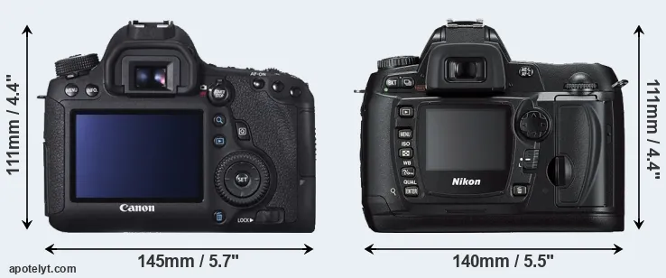 Comparison 6D or D70s rear