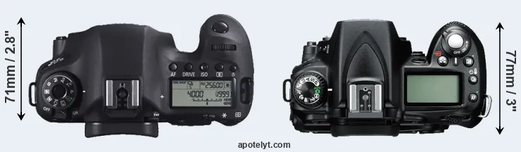 Compare 6D versus D90 top