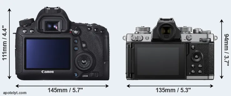 Comparison 6D or Z fc rear