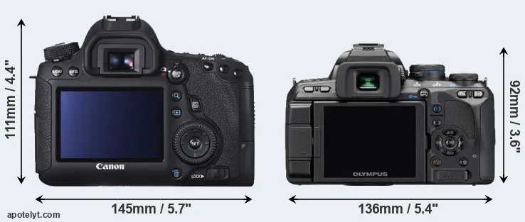Comparison 6D or E-510 rear