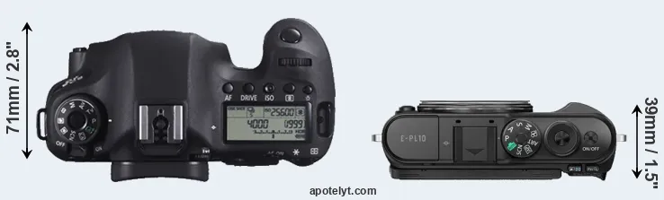 Compare 6D versus E-PL10 top