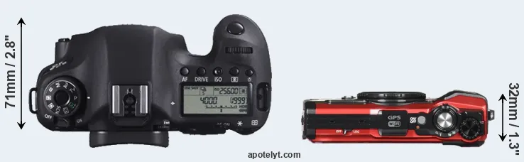Compare 6D versus TG-5 top