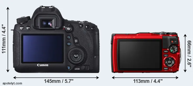 Comparison 6D or TG-6 rear