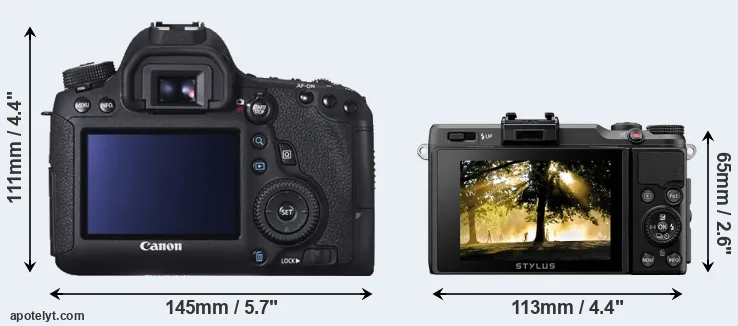 Comparison 6D or XZ-2 rear