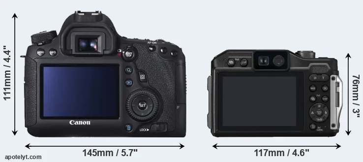 Comparison 6D or FT7 rear