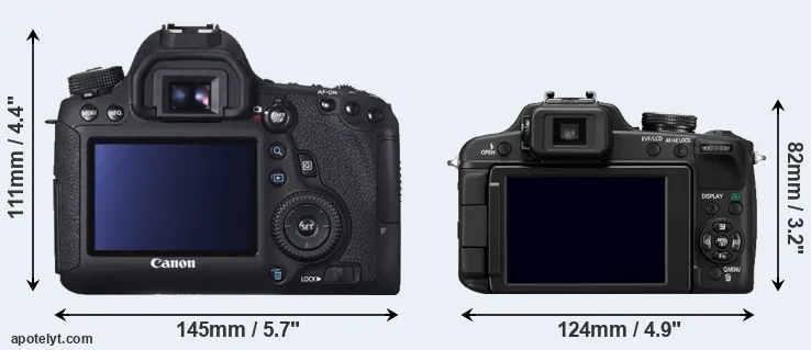 Comparison 6D or FZ100 rear