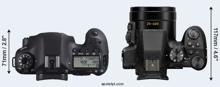 Compare 6D versus FZ330 top