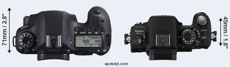 Compare 6D versus G1 top
