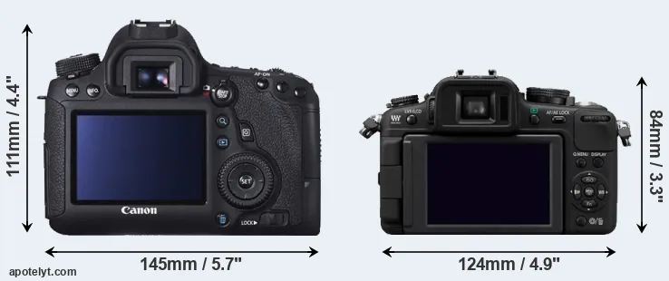 Comparison 6D or G2 rear