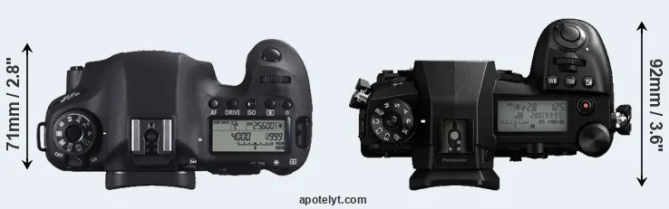 Compare 6D versus G9 top