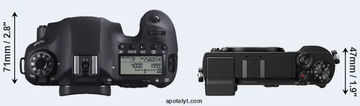 Compare 6D versus GX9 top